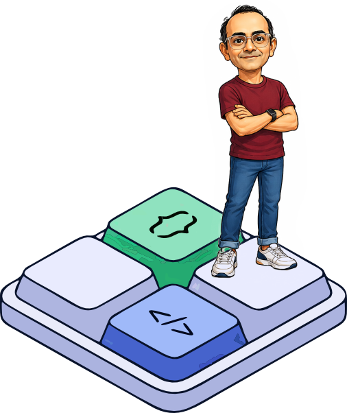 Web developer mascot